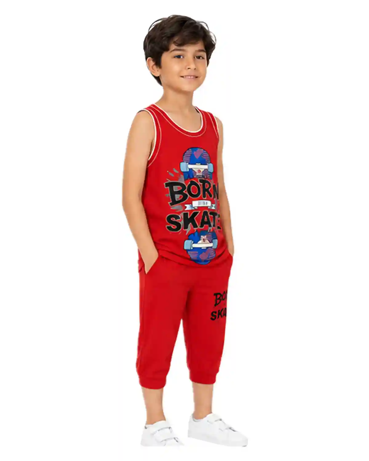 born-red-boys-tank-top-shorts-left-angle-babykha